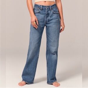 abercrombie & fitch 90s low rise baggy jeans